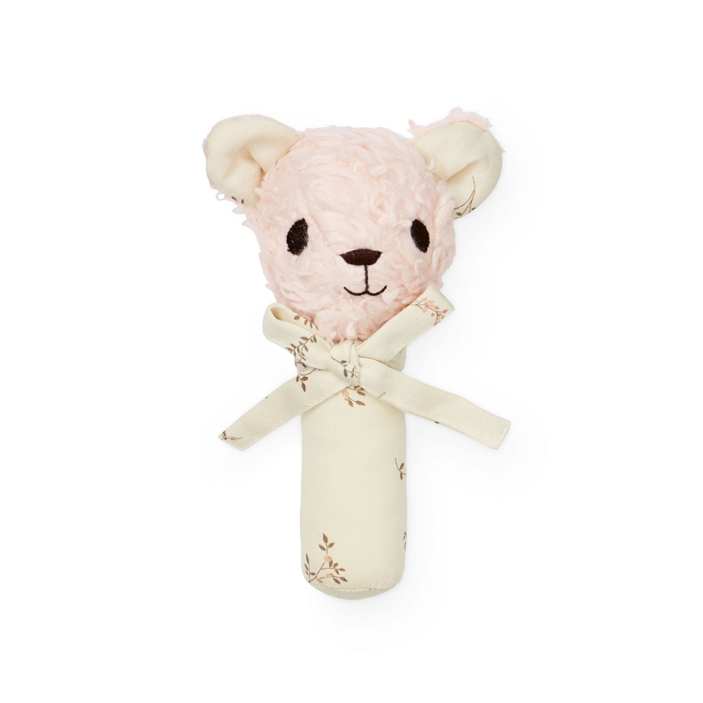 Petite Bear Rattle - OSC Coral