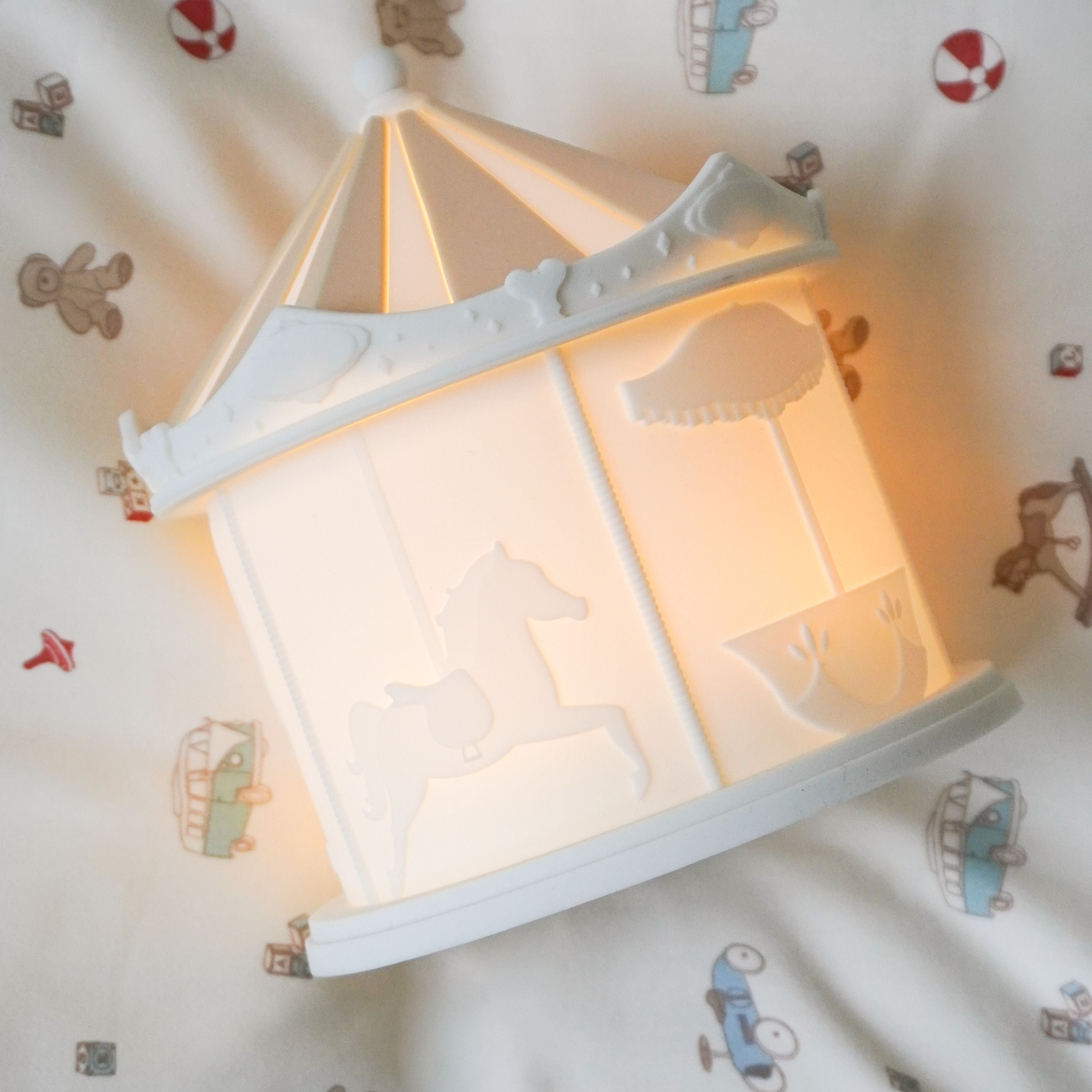 Natlampe Carousel, Råhvid