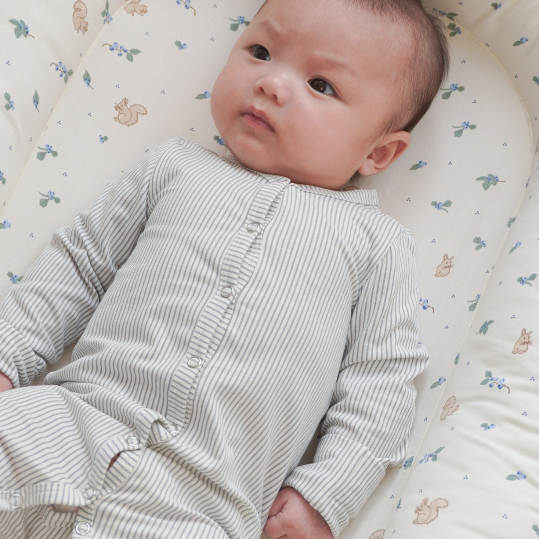 Baby Heldragt Ellinor - GOTS - Classic Stripes Blue