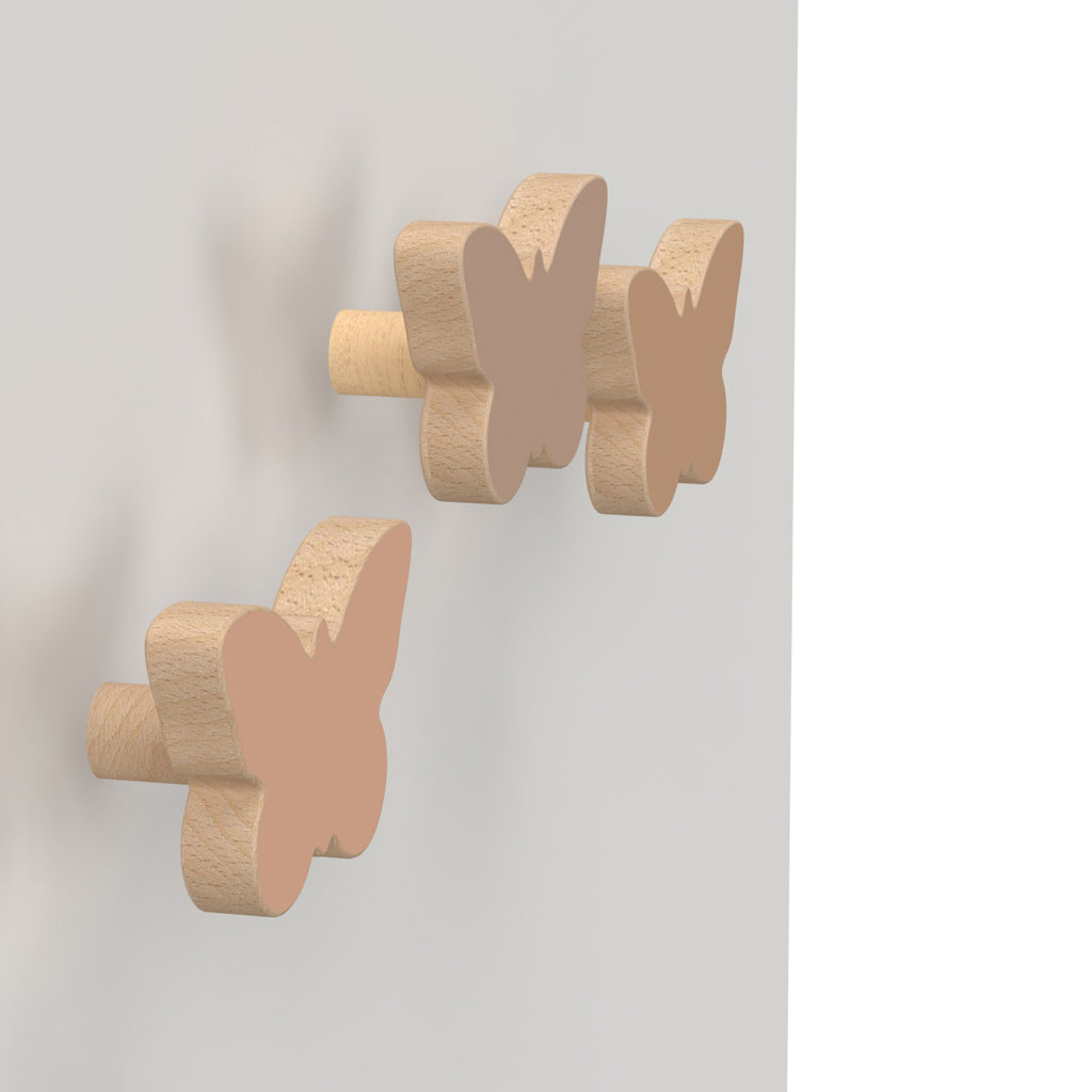 Træknager Sommerfugl, 3-pack - FSC 100%