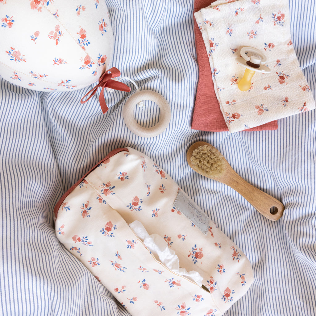 Vådserviet Etui - GOTS - Berries