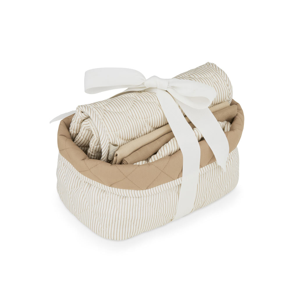Babygavesæt, lille - Classic Stripes Camel