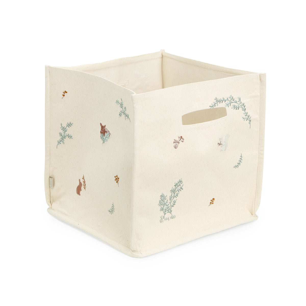 Opbevaringskurv canvas - GOTS - Woodland