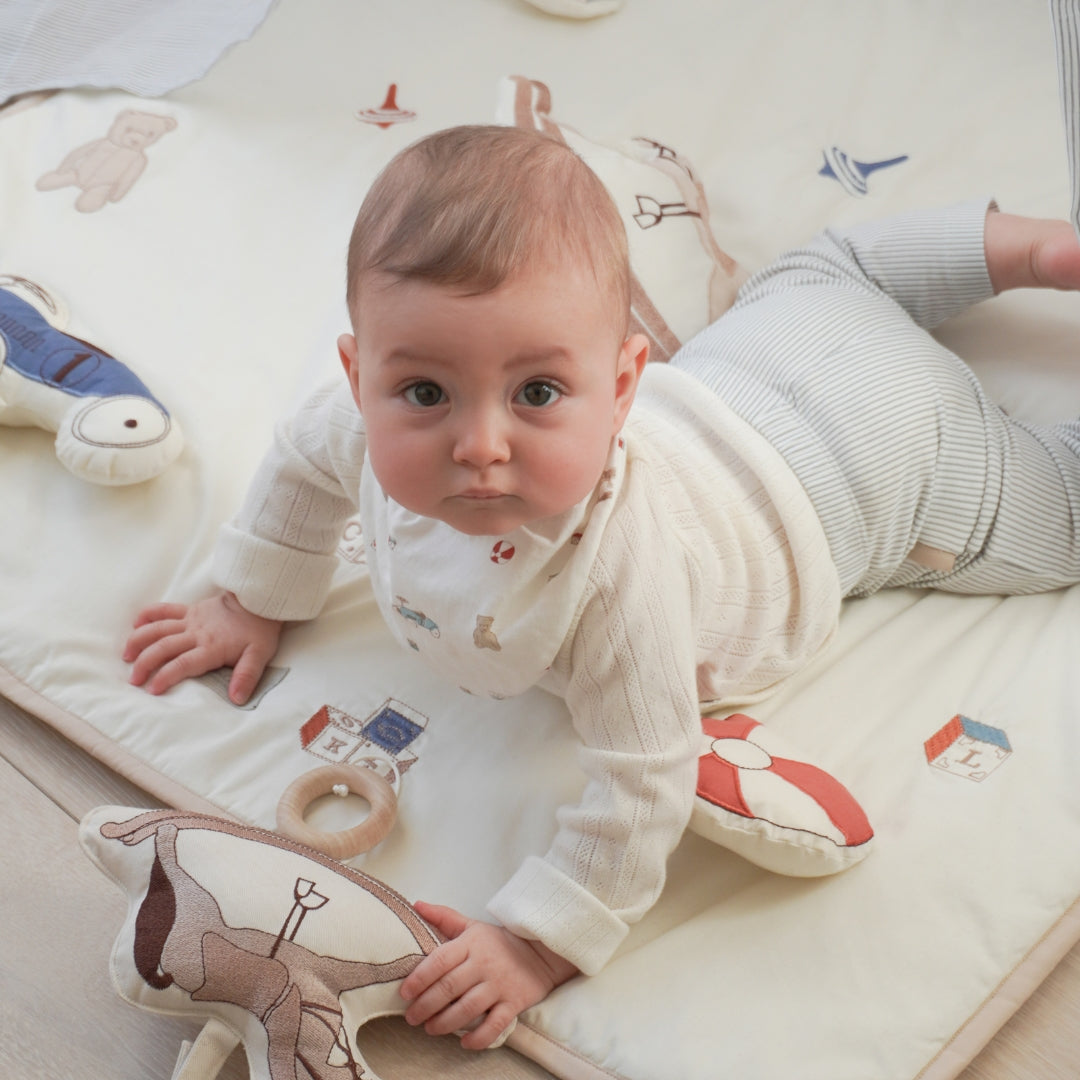 Baby Leggings Clara - GOTS - Classic Stripes Blue