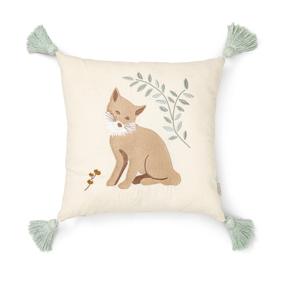 Broderet pude - OCS - Woodland