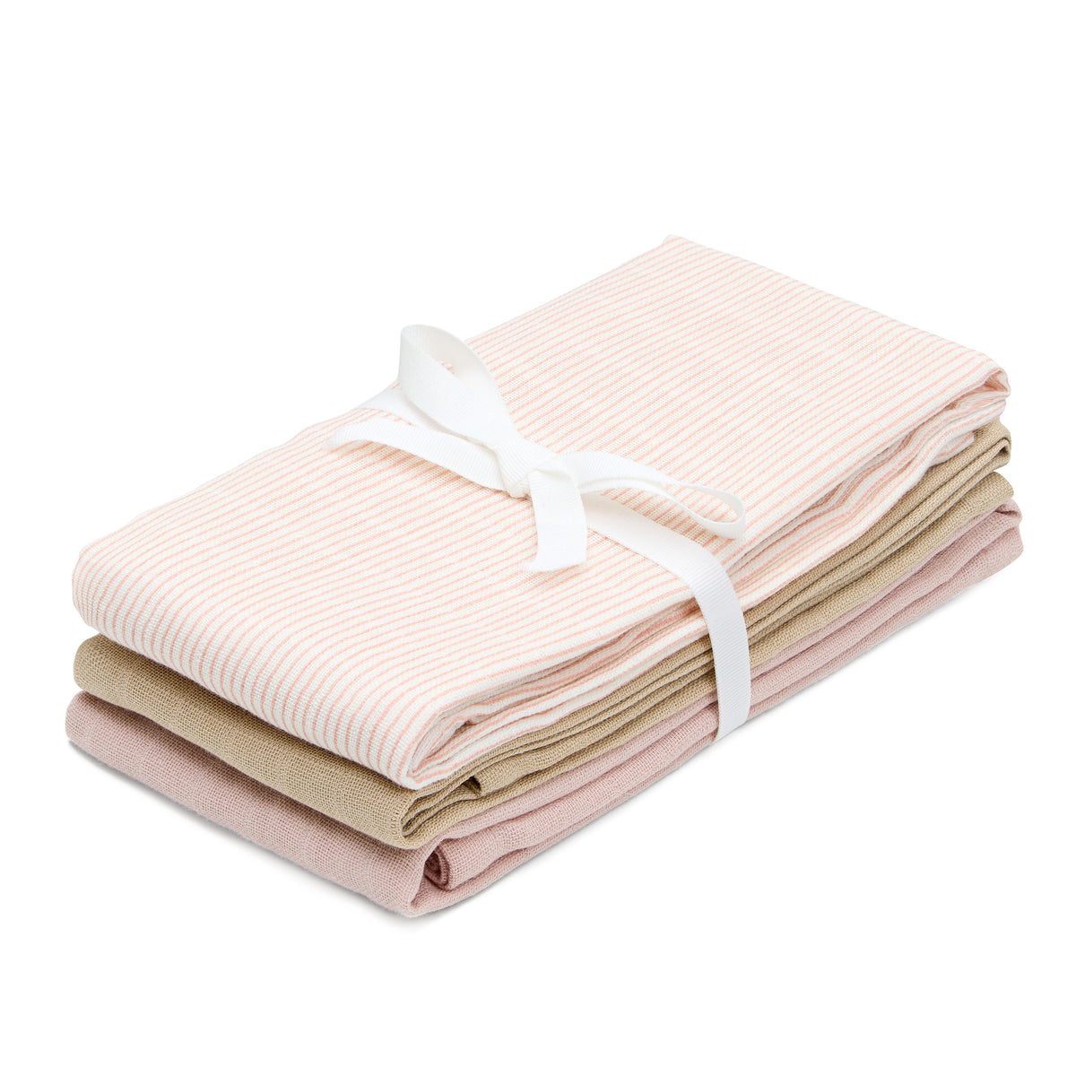 Stofble, 3-pak - GOTS - Classic Stripes Rose