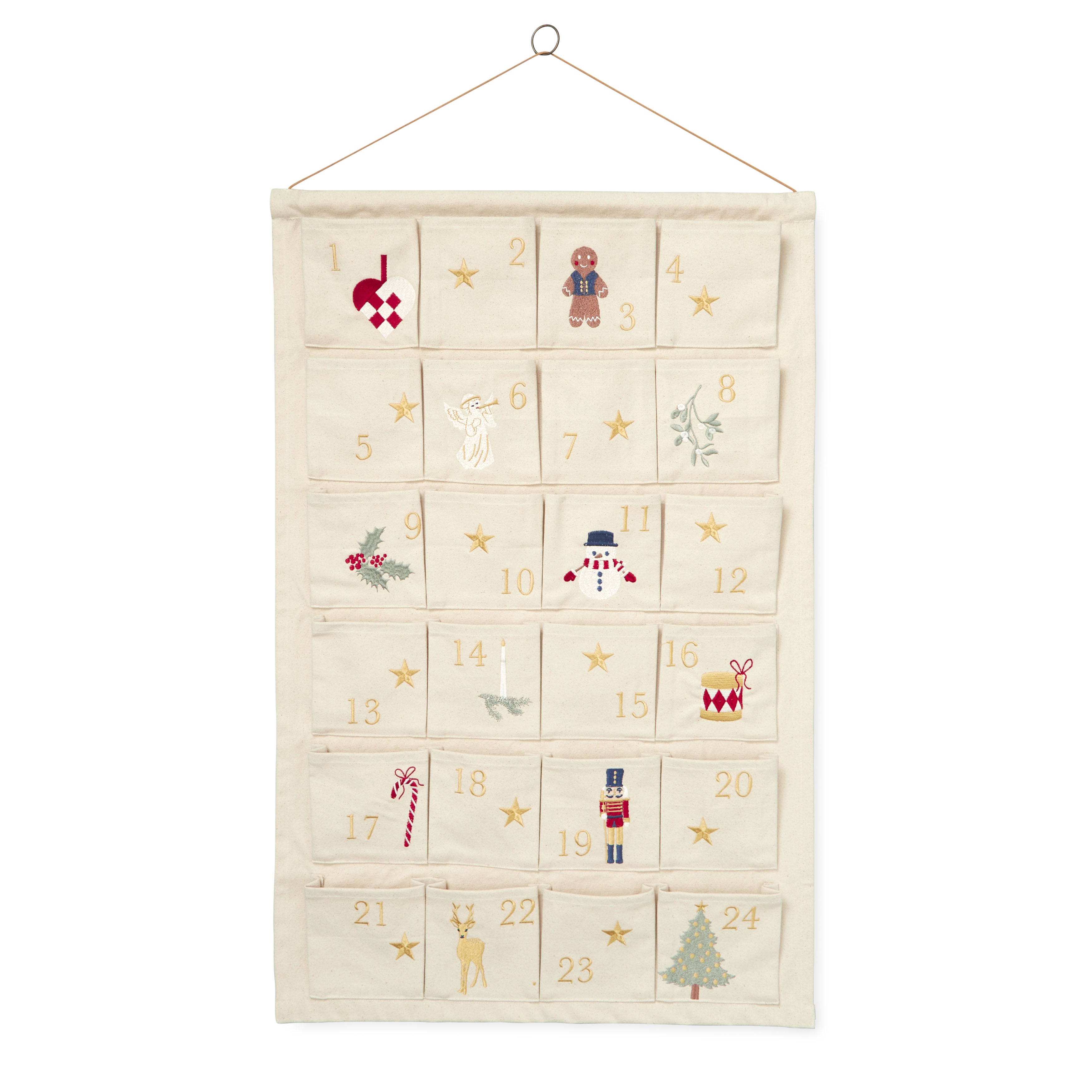 Julekalender - GOTS - Beige