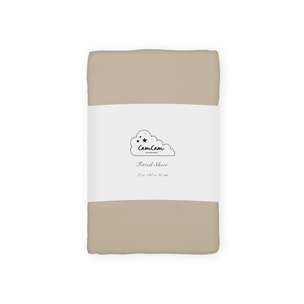 Sheet, Fitted, 70x140x15cm - GOTS - Hazel