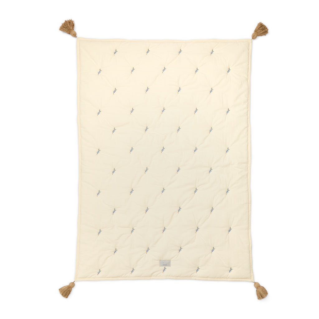 Broderet tæppe til børn - OCS - Blueberries