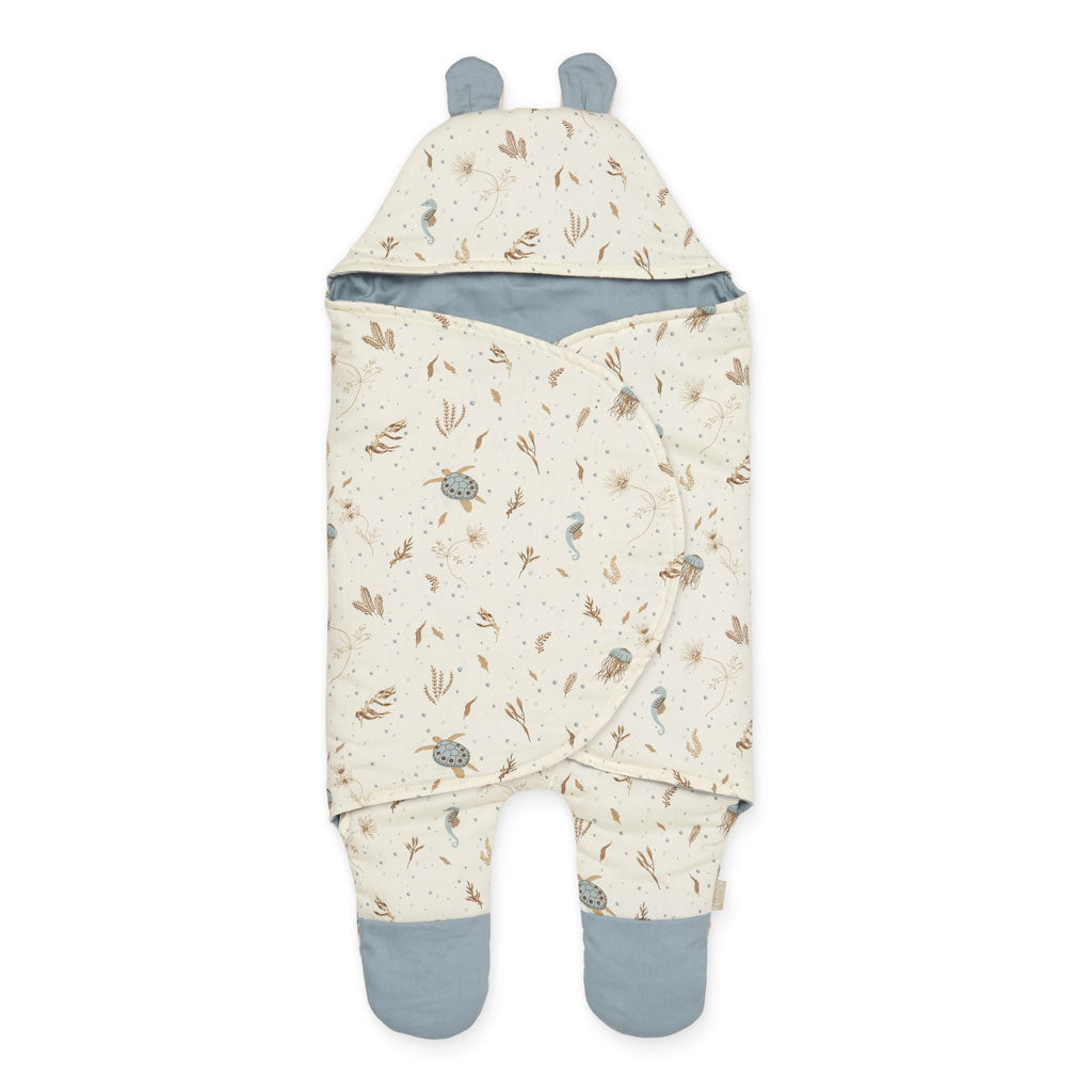 Bear Swaddle - OCS - Sea Garden