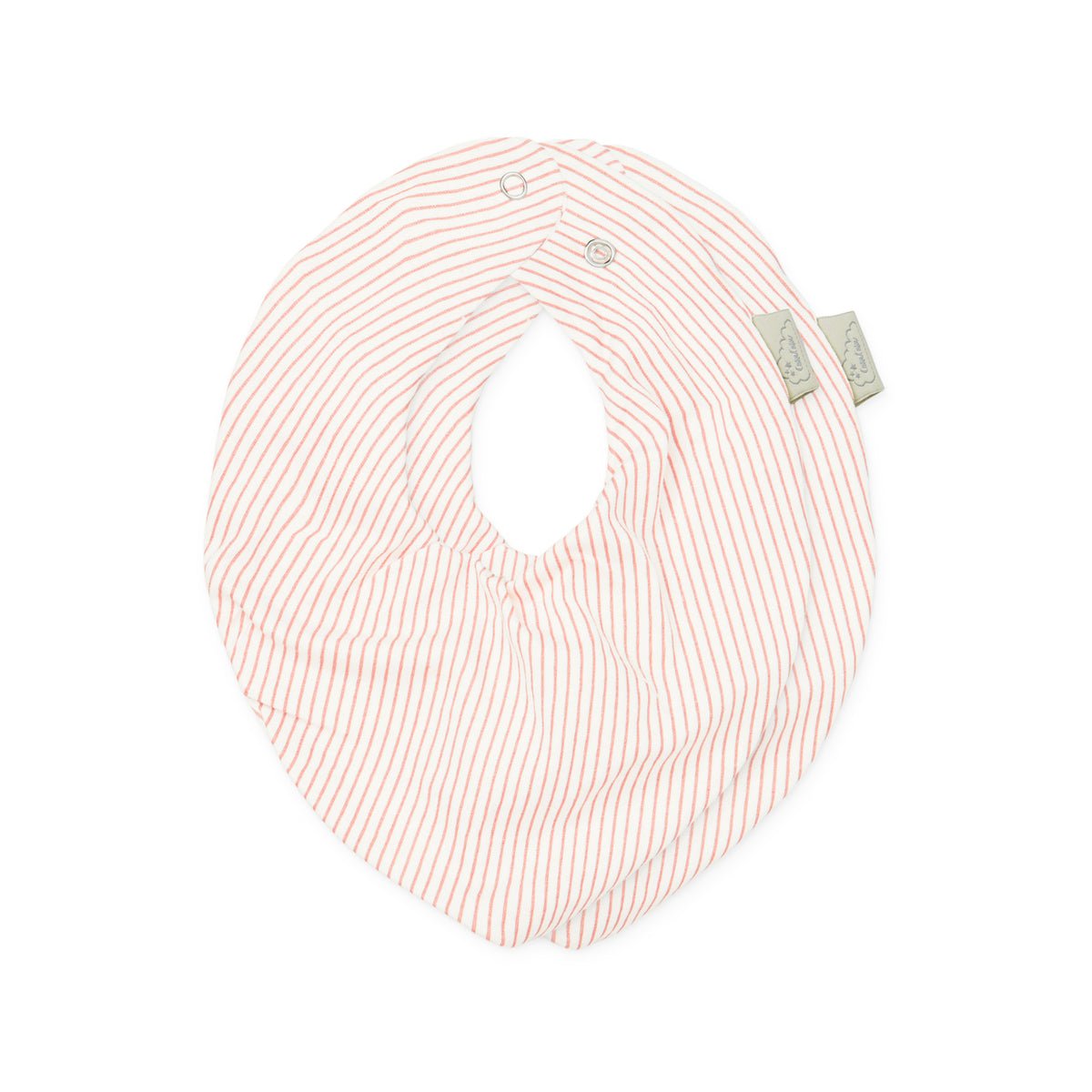 Bandana Savlesmæk, 2-pak - GOTS - Classic Stripes Rose