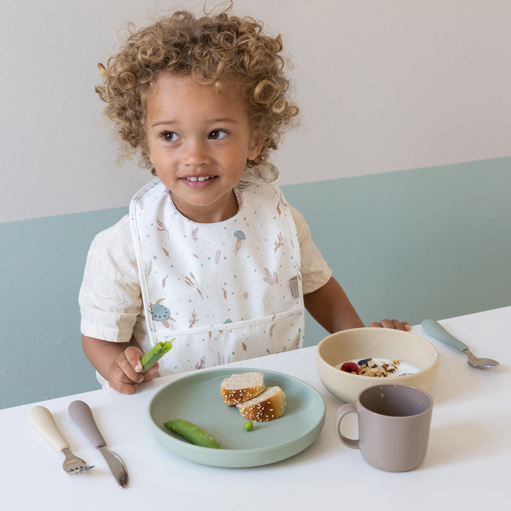 Hagesmække med lomme, 2-pack - Sea Garden