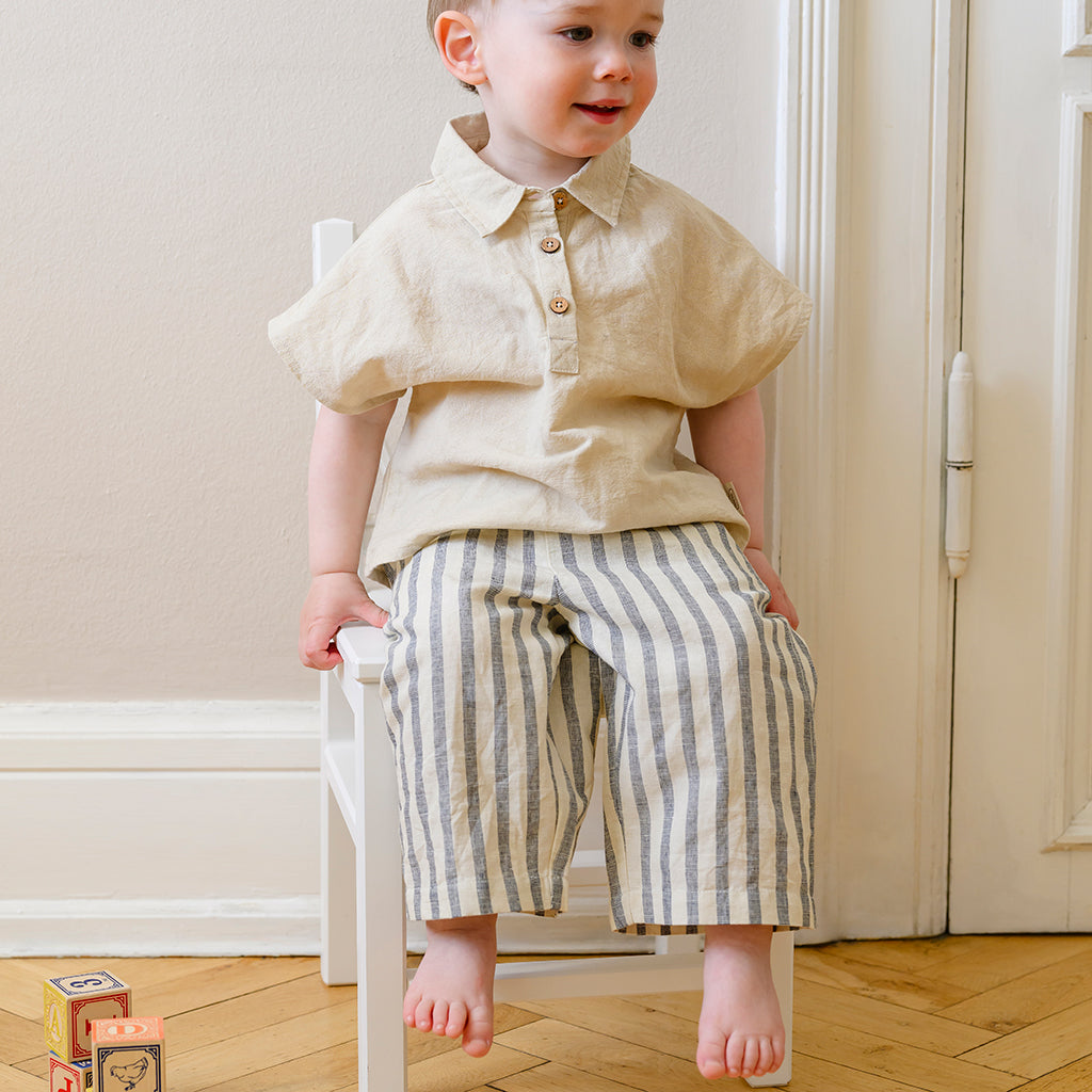 Julian Skjorte - GOTS - Beige Linen