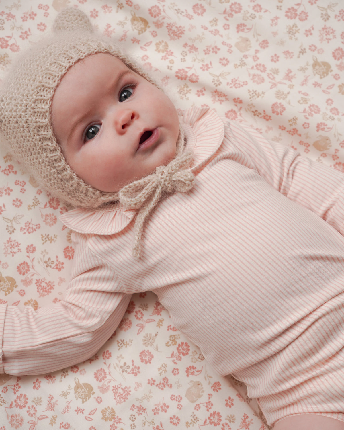 Langærmet Body Holly, 56 cm - GOTS - Classic Stripes Rose