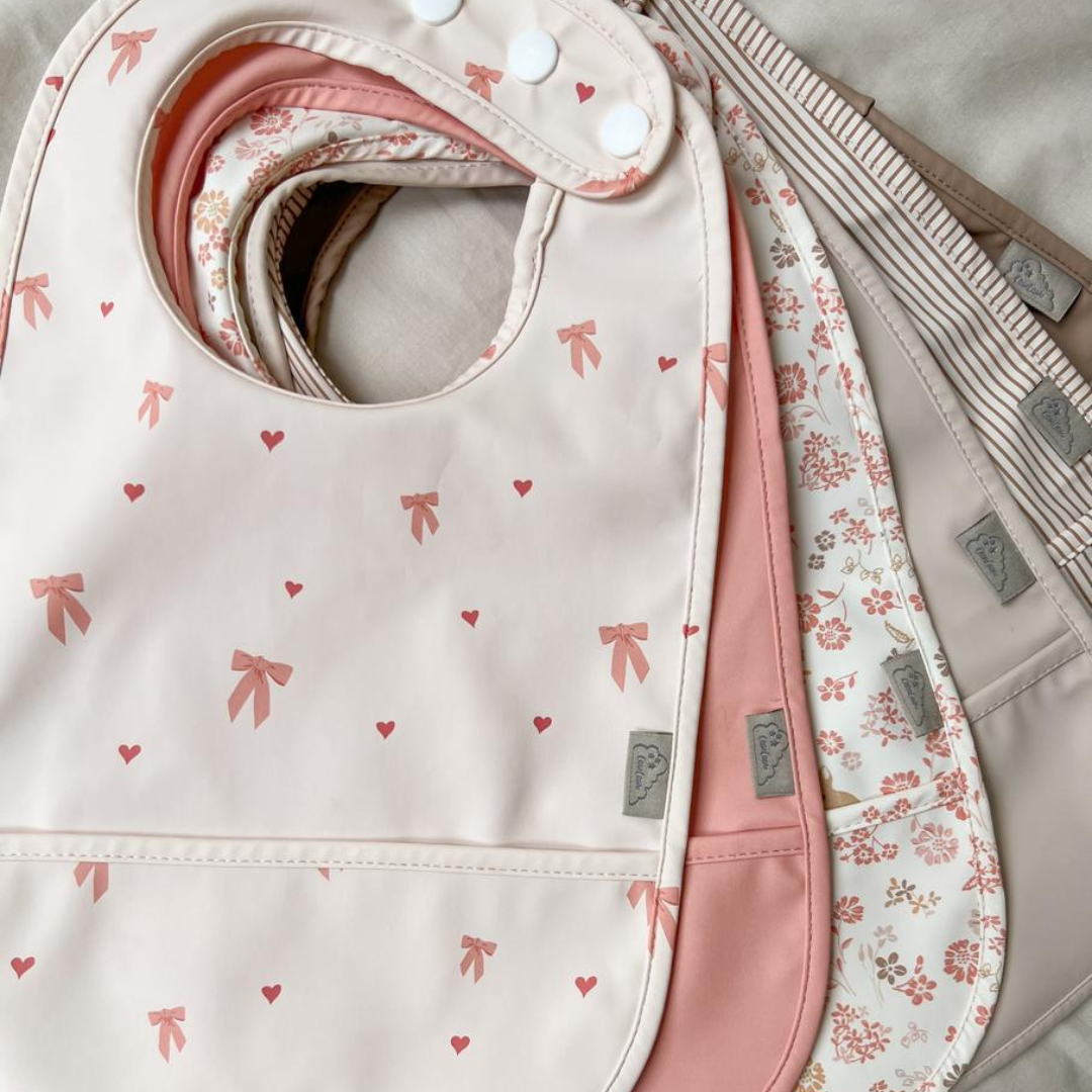 Hagesmække med lomme, 2-pack - Bows