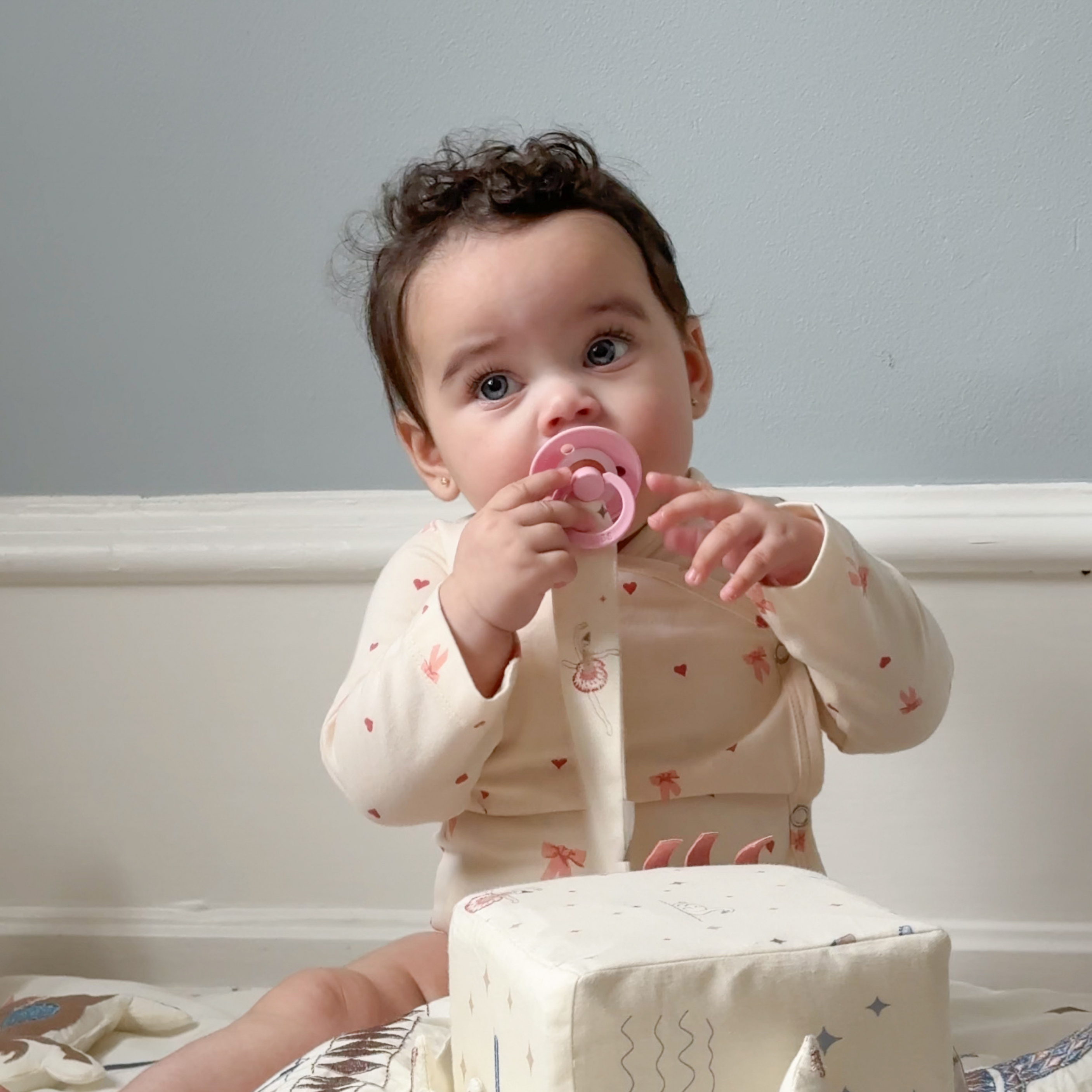 Broderet Suttesnor - GOTS - Ballerina