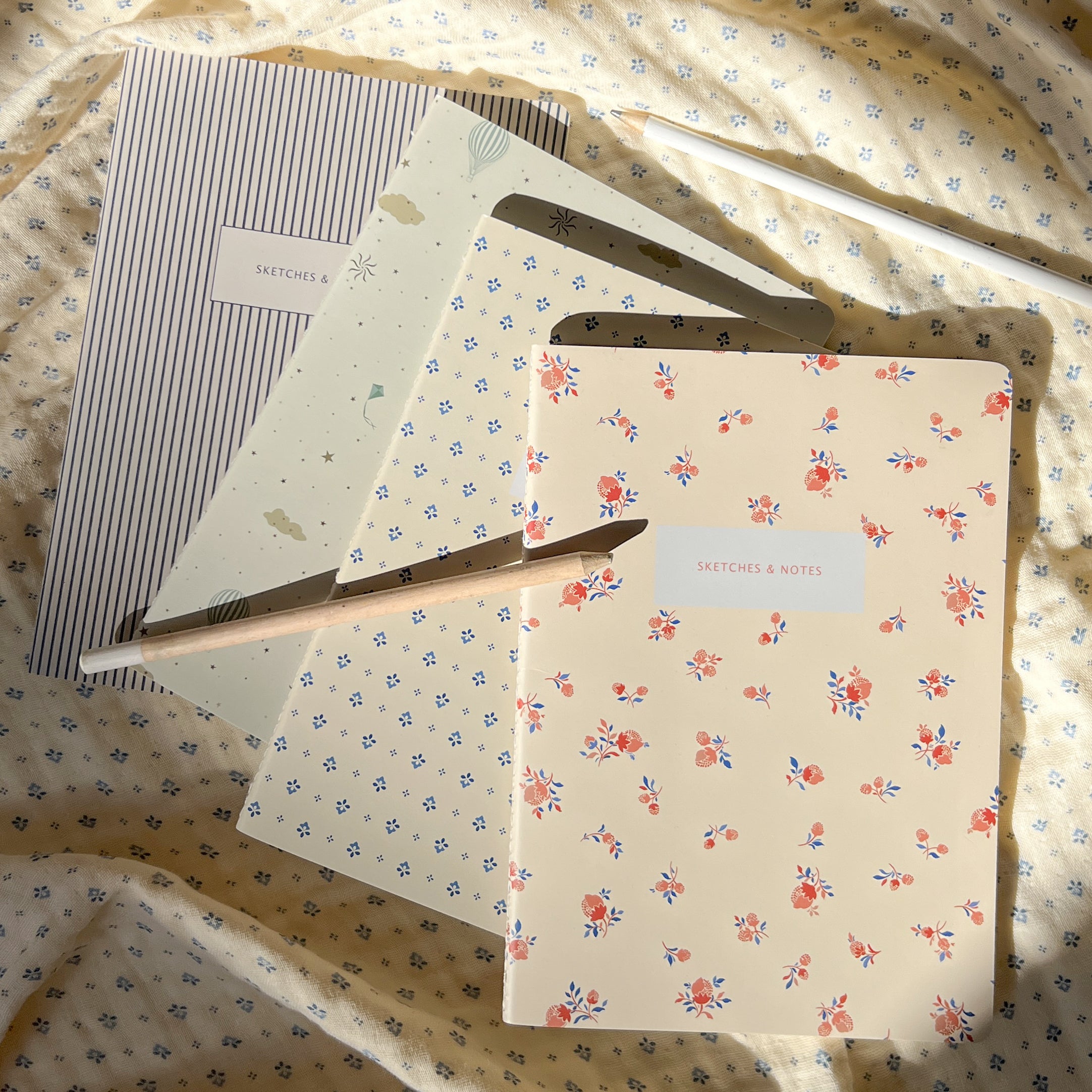 Notebook, A5 - FSC Mix - Classic Stripes Blue