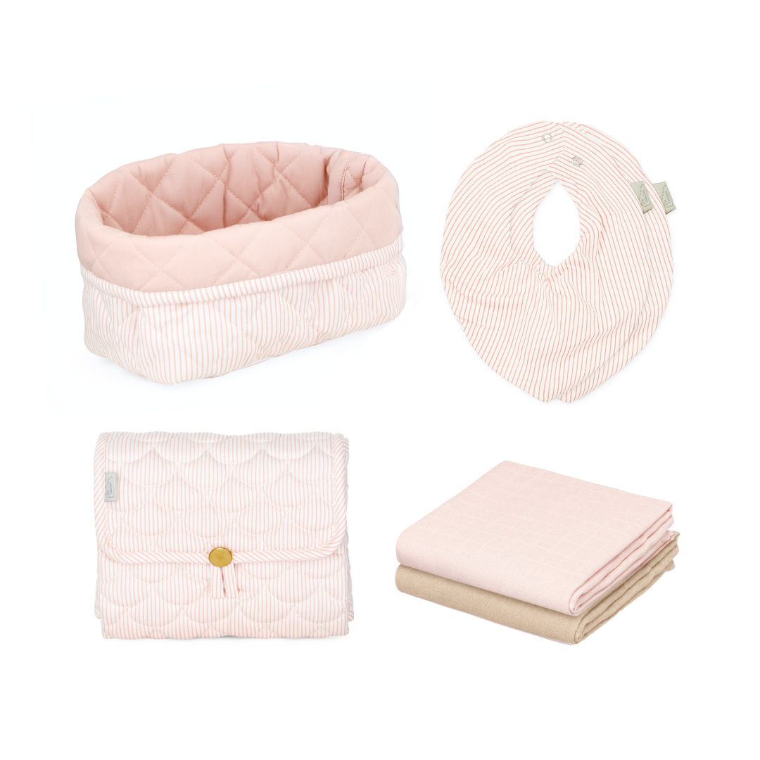 Babygavesæt, lille - Classic Stripes Rose