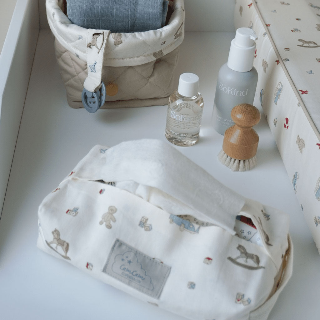 Vådserviet Etui - GOTS - Vintage Toys