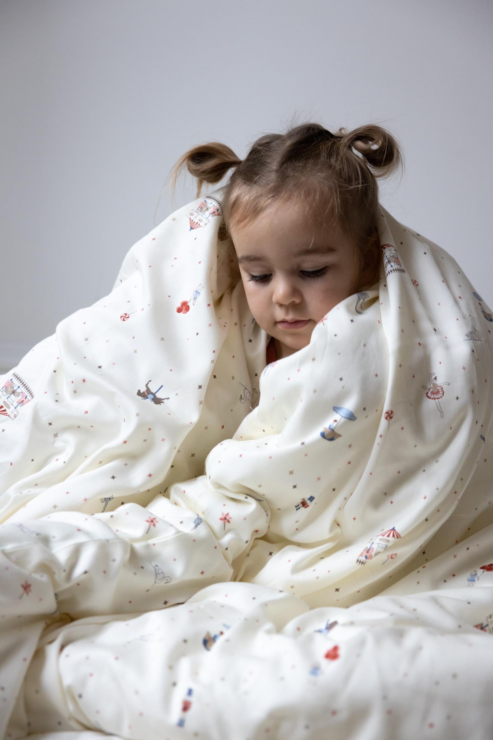 Bedding Set, Junior, 100x140cm - GOTS - Carousel