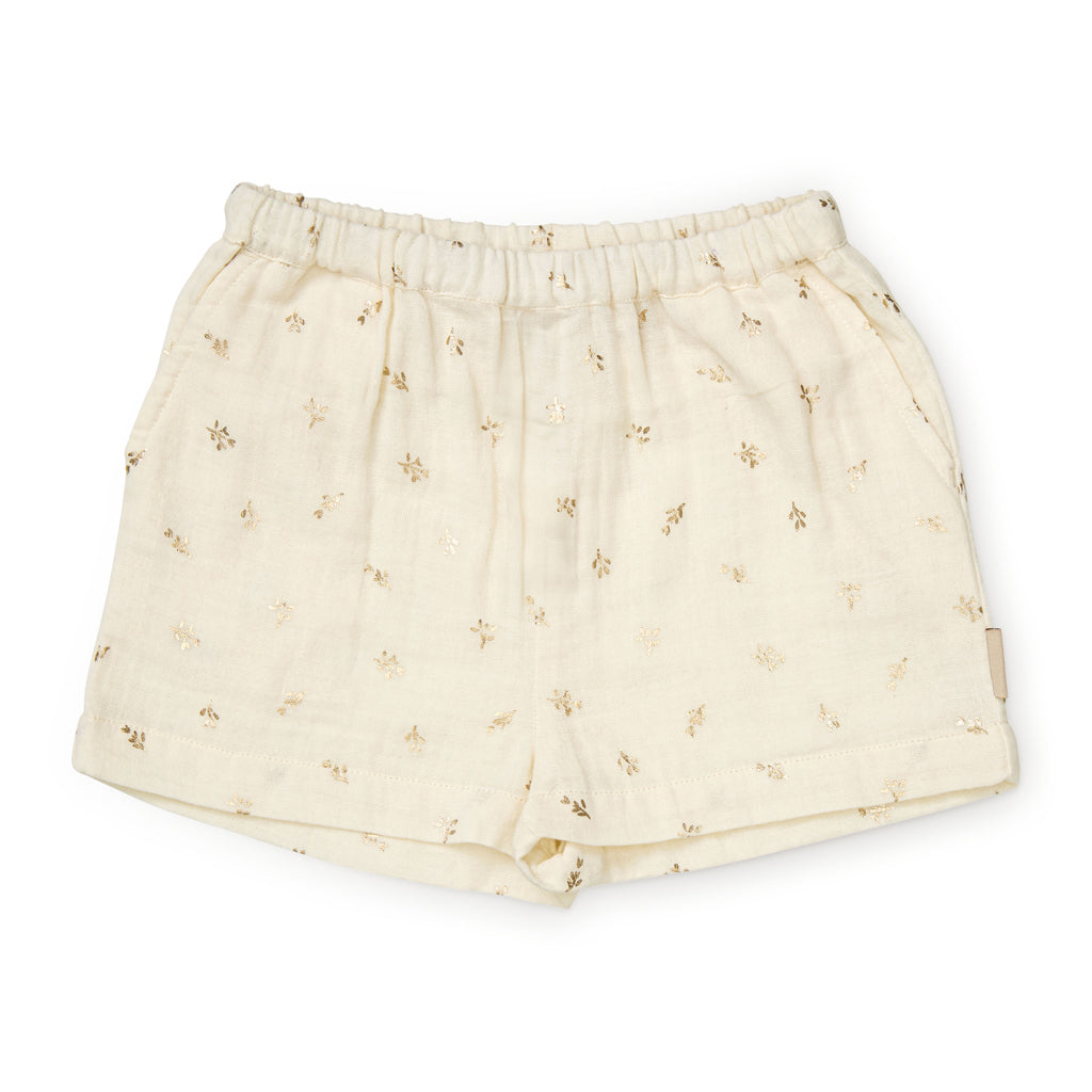 Noa Shorts - GOTS - Gold Flower