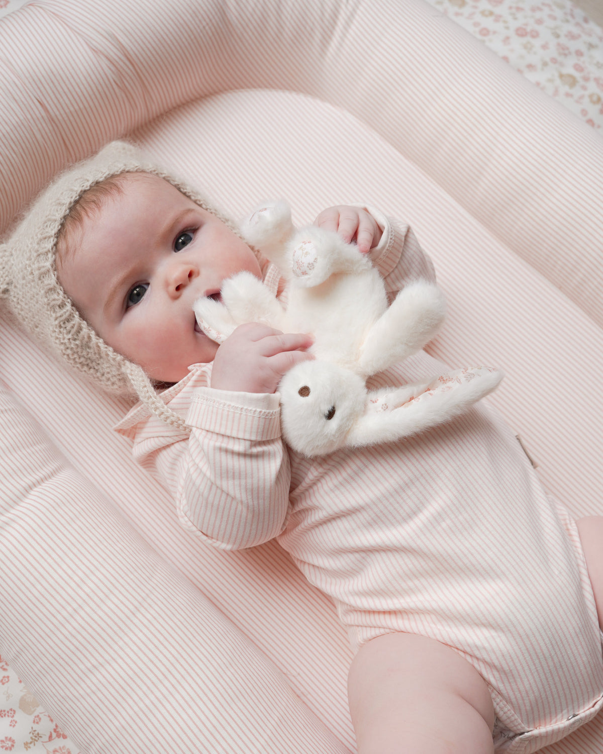 Elva Kaninbamse lille - Off-White/Augusta
