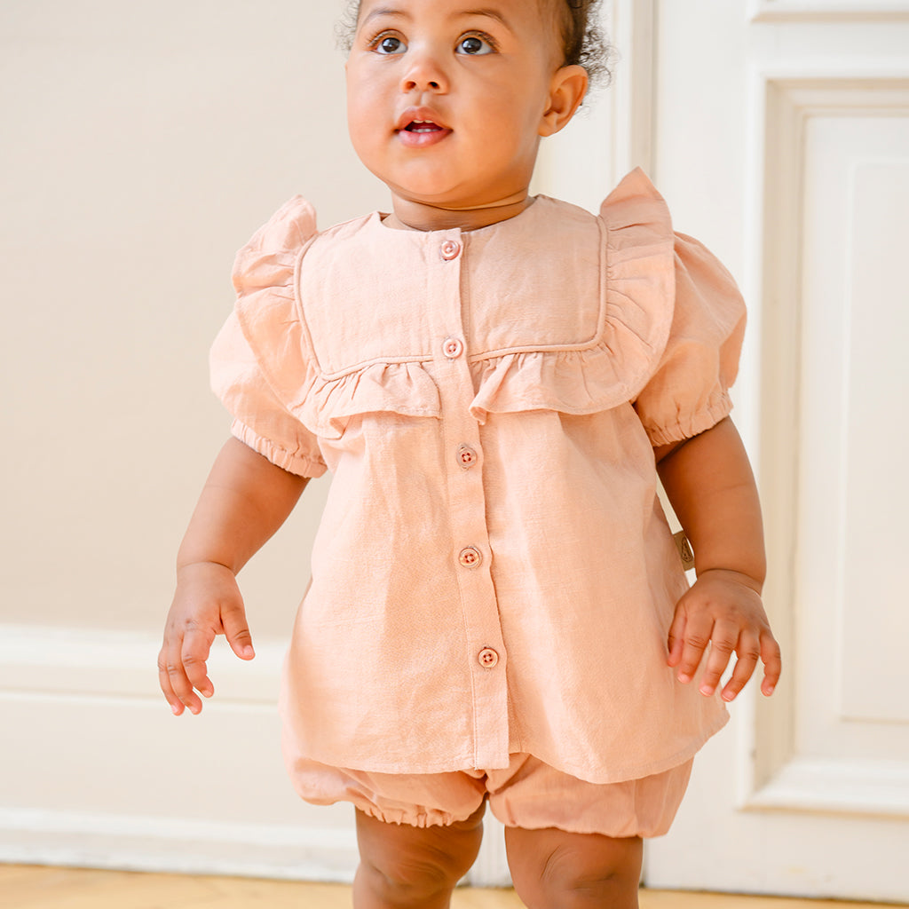 Cleo Bluse - GOTS - Coral