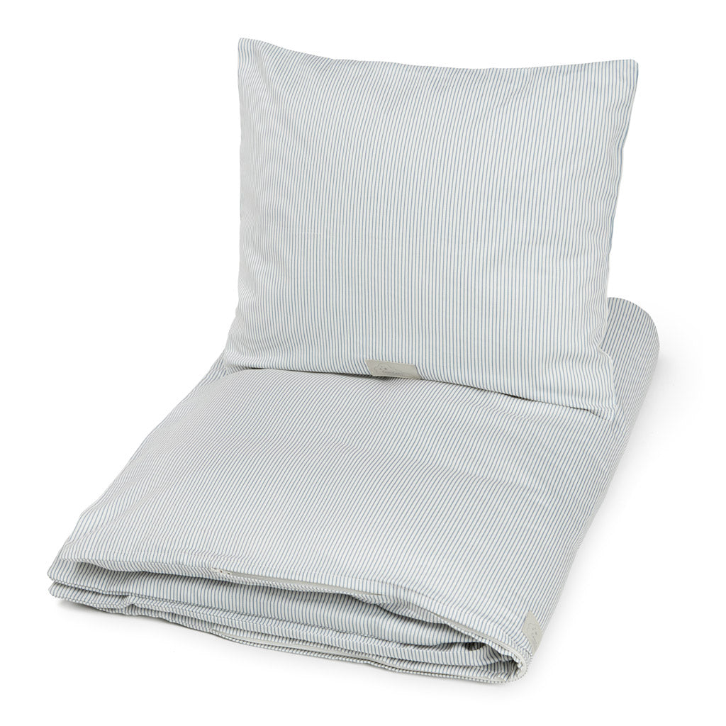 Sengetøj, Baby, 70x100cm - GOTS Classic Stripes Blue