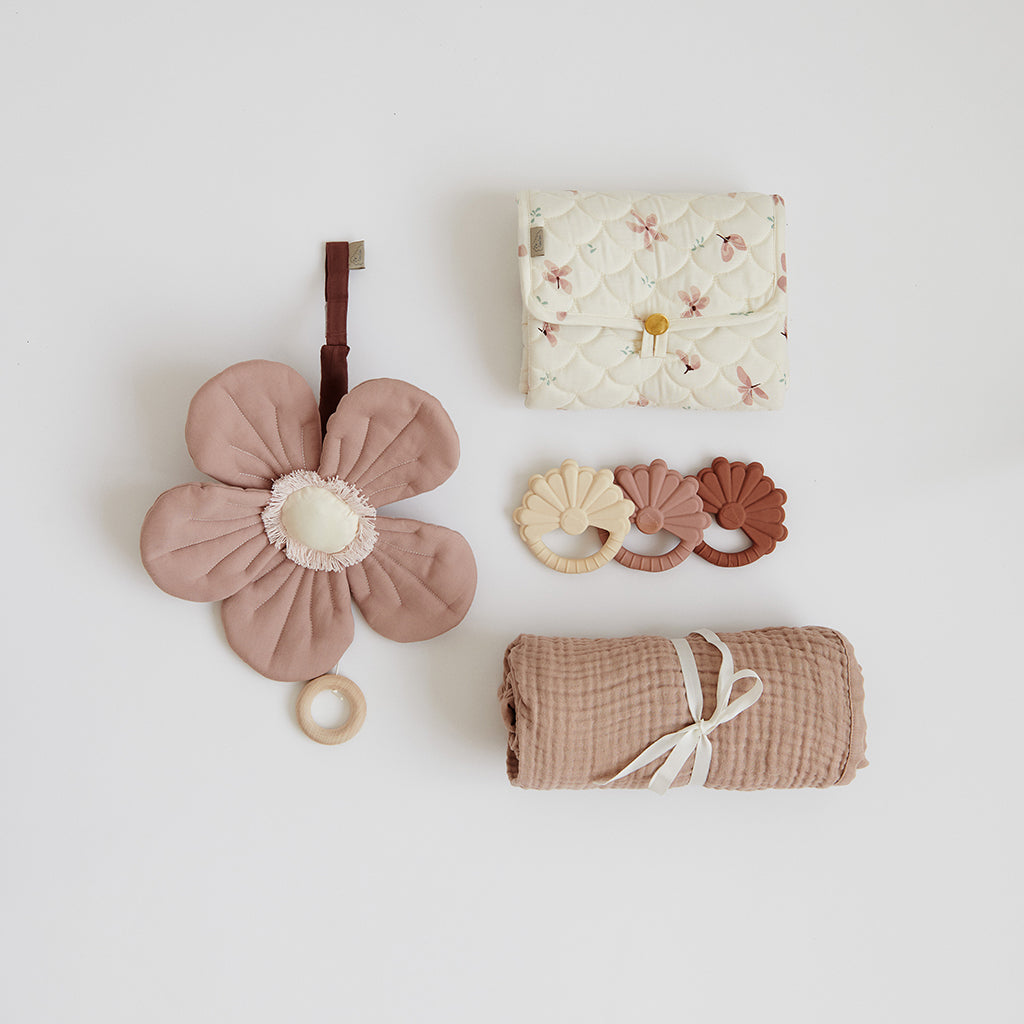 Pusle Underlag, Quiltet - OCS Windflower Creme