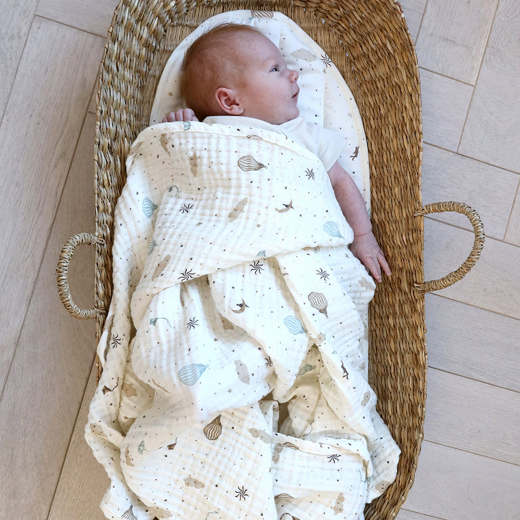 Muslin Babytæppe - GOTS Dreamland