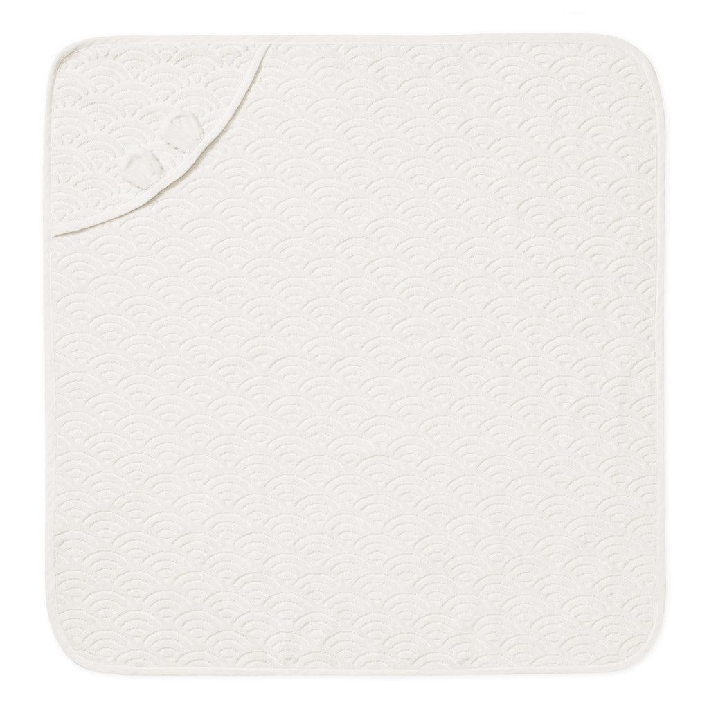 Håndklæde med hætte og ører, Baby - GOTS Off-White