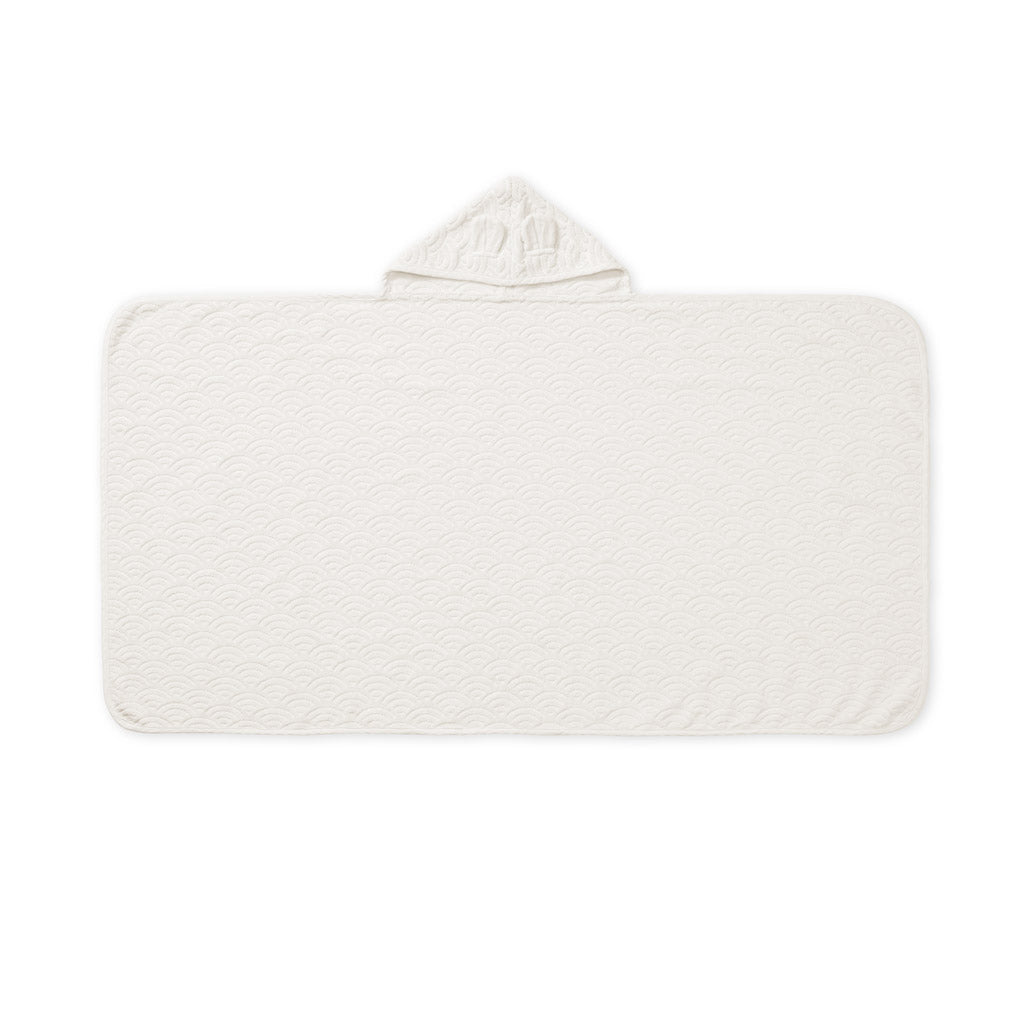 Håndklæde med hætte og ører, Junior - GOTS Off-White