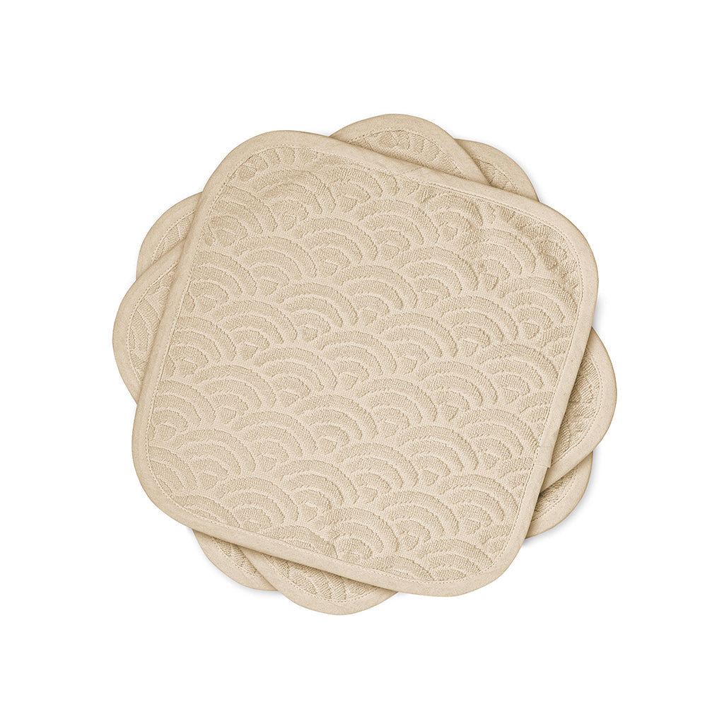 Vaskeklude, 3-pack - GOTS Mandel