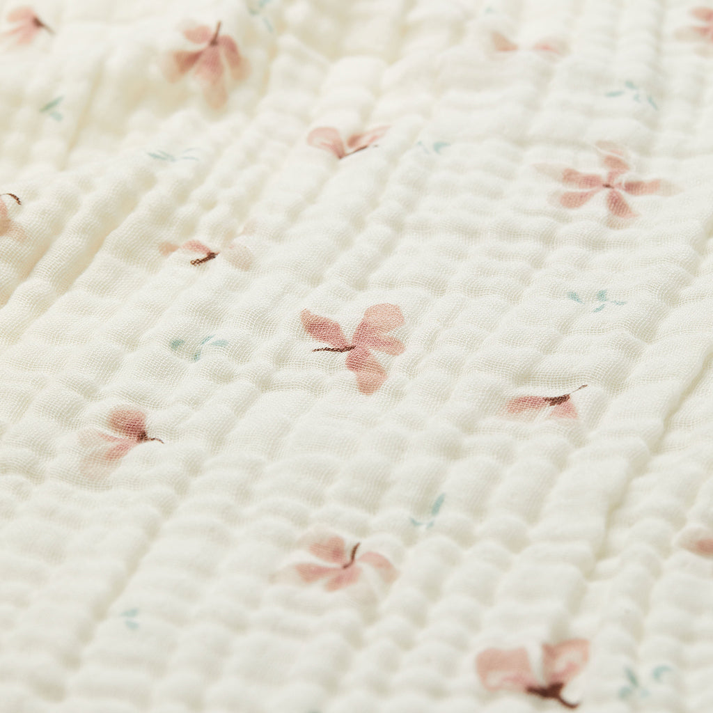 Muslin Babytæppe - GOTS Windflower Creme