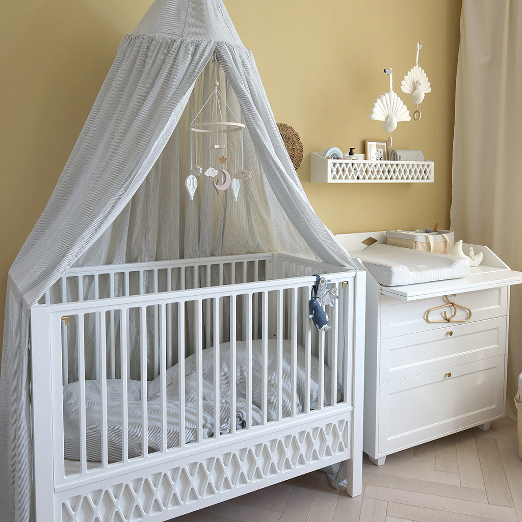 Sengetøj, Baby, 70x100cm - GOTS Classic Stripes Blue