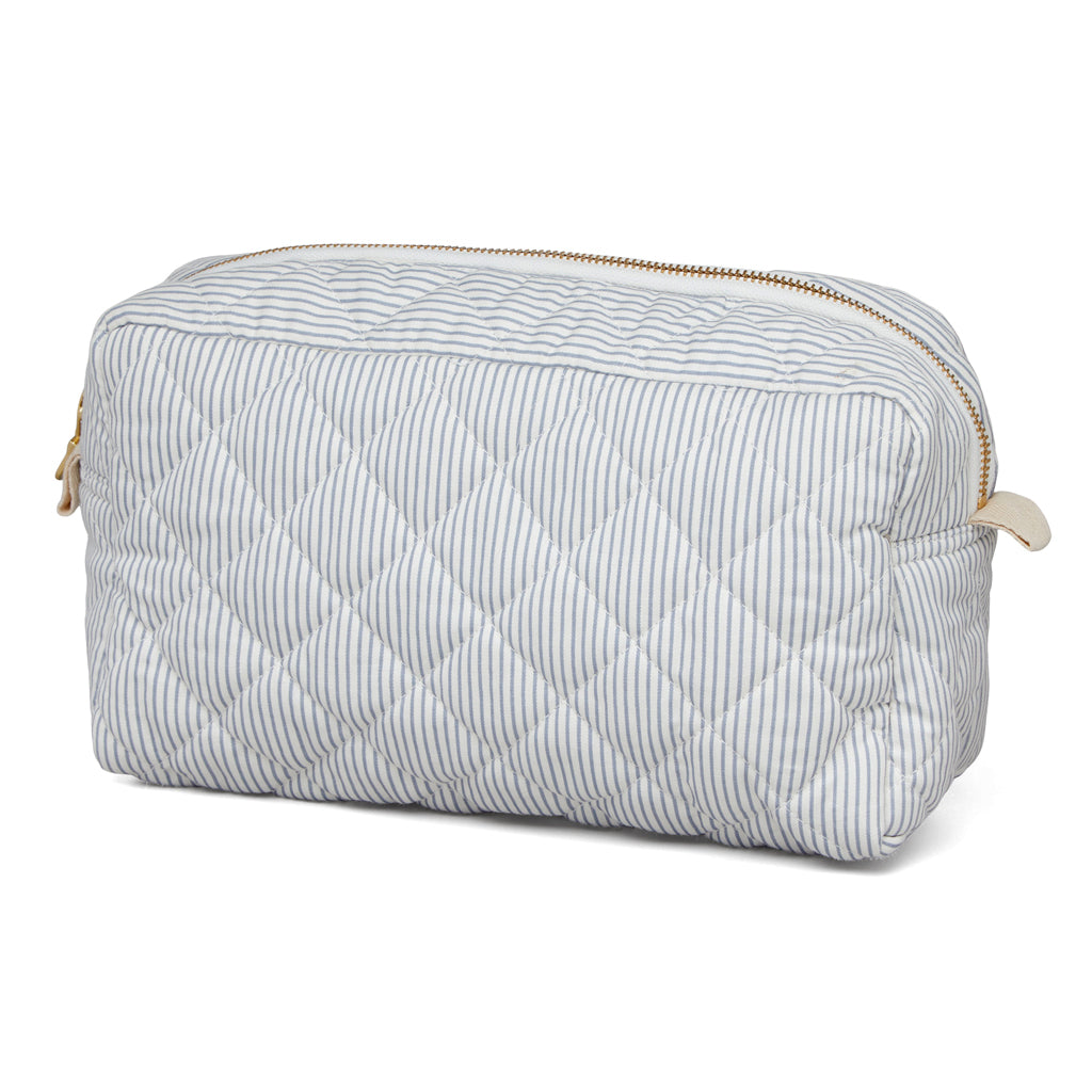 Toilettaske - OCS Classic Stripes Blue, Praline