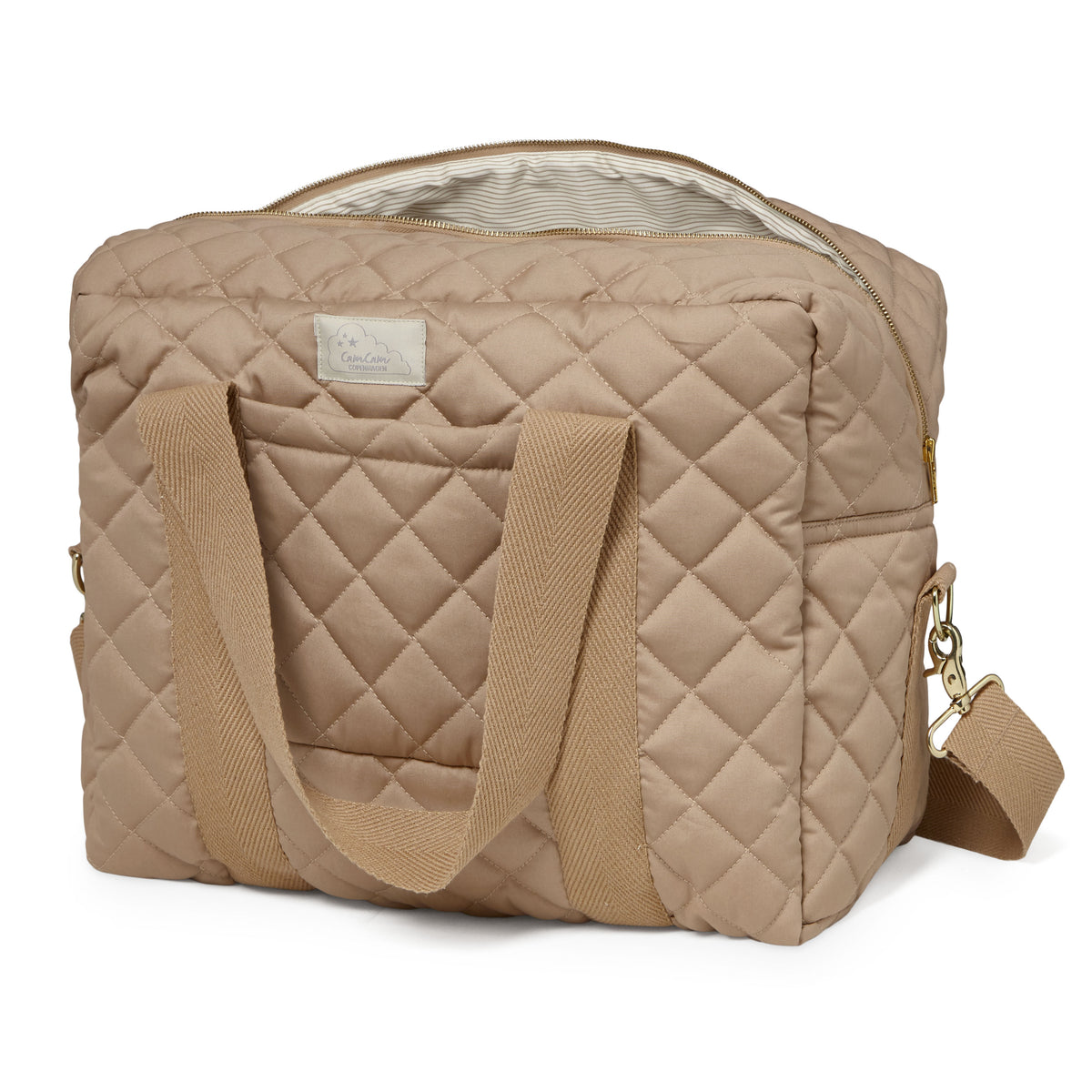 Stor pusletaske m/stropper - OCS - Camel
