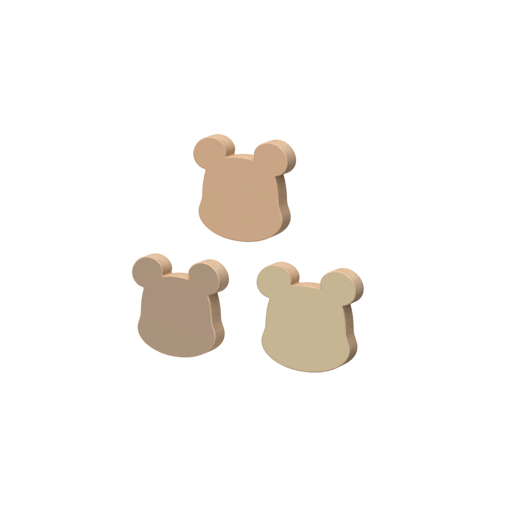 Træknager Bjørn, 3-pack - FSC 100%