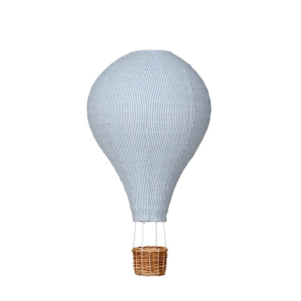Lampeskærm, Luftballon - Classic Stripes Blue