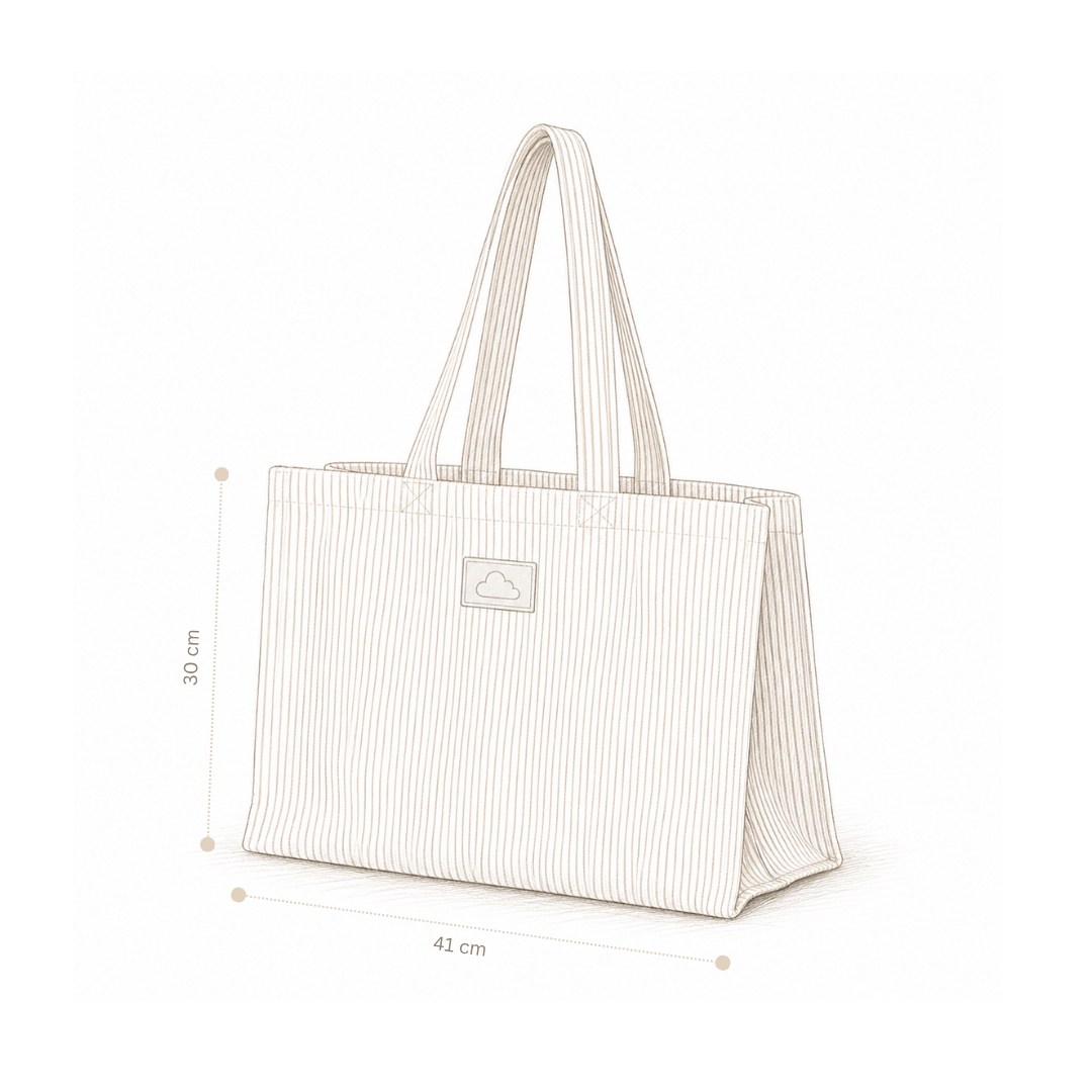 Kanvas Tote bag - GOTS - Berries