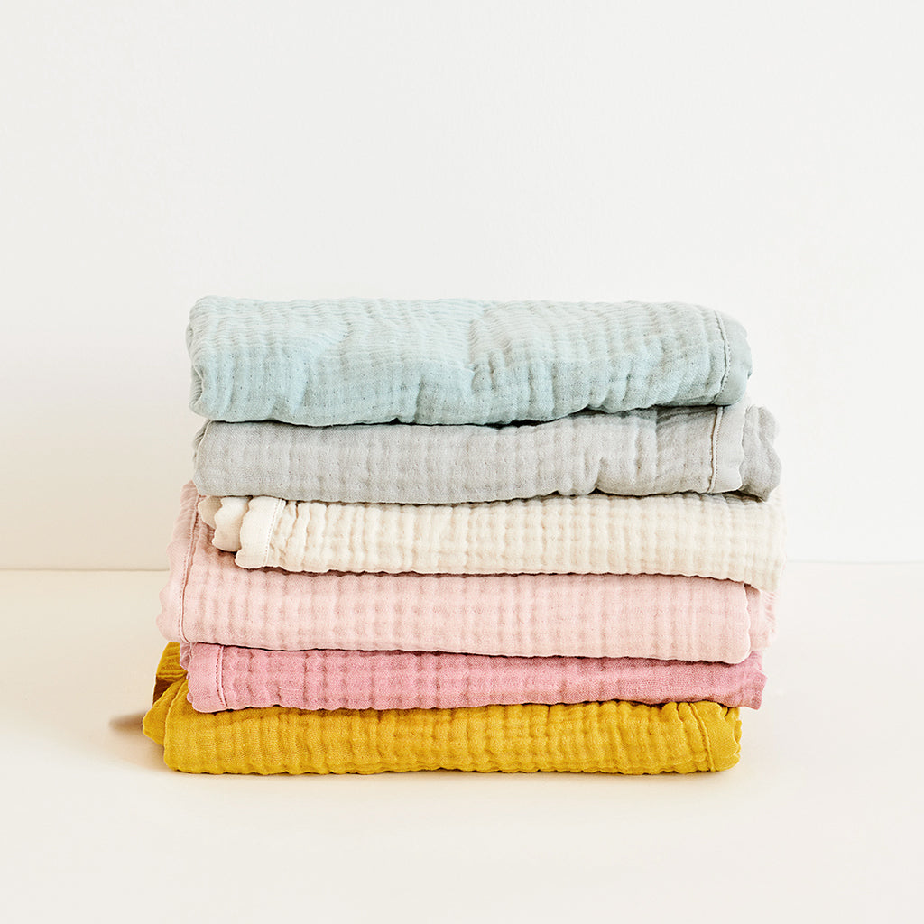 Muslin Baby Blanket - GOTS Petroleum