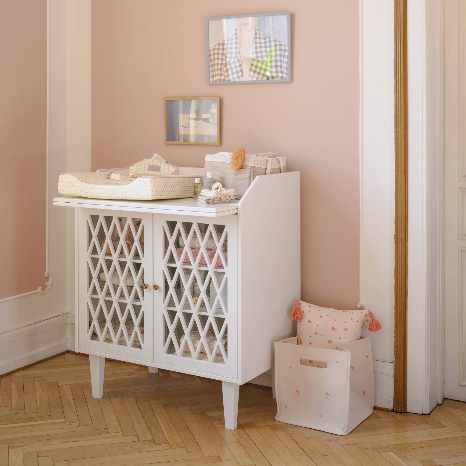 Harlekin Puslebord - Hvid