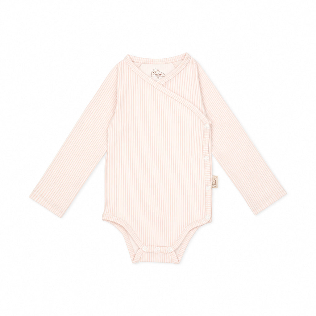 Slå-om Body Milla, 56 cm - GOTS - Classic Stripes Rose