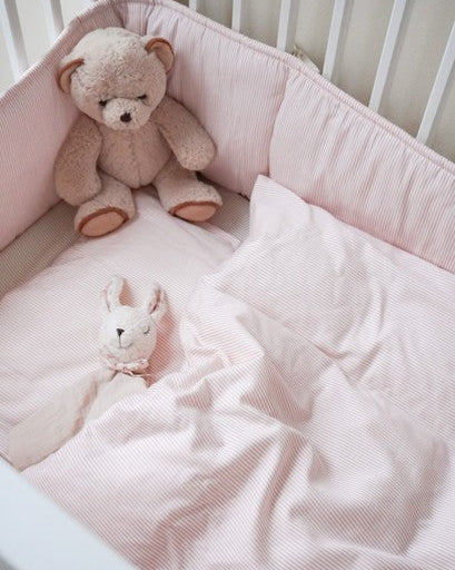 Sengetøj, Baby, 70x100cm - GOTS - Classic Stripes Rose