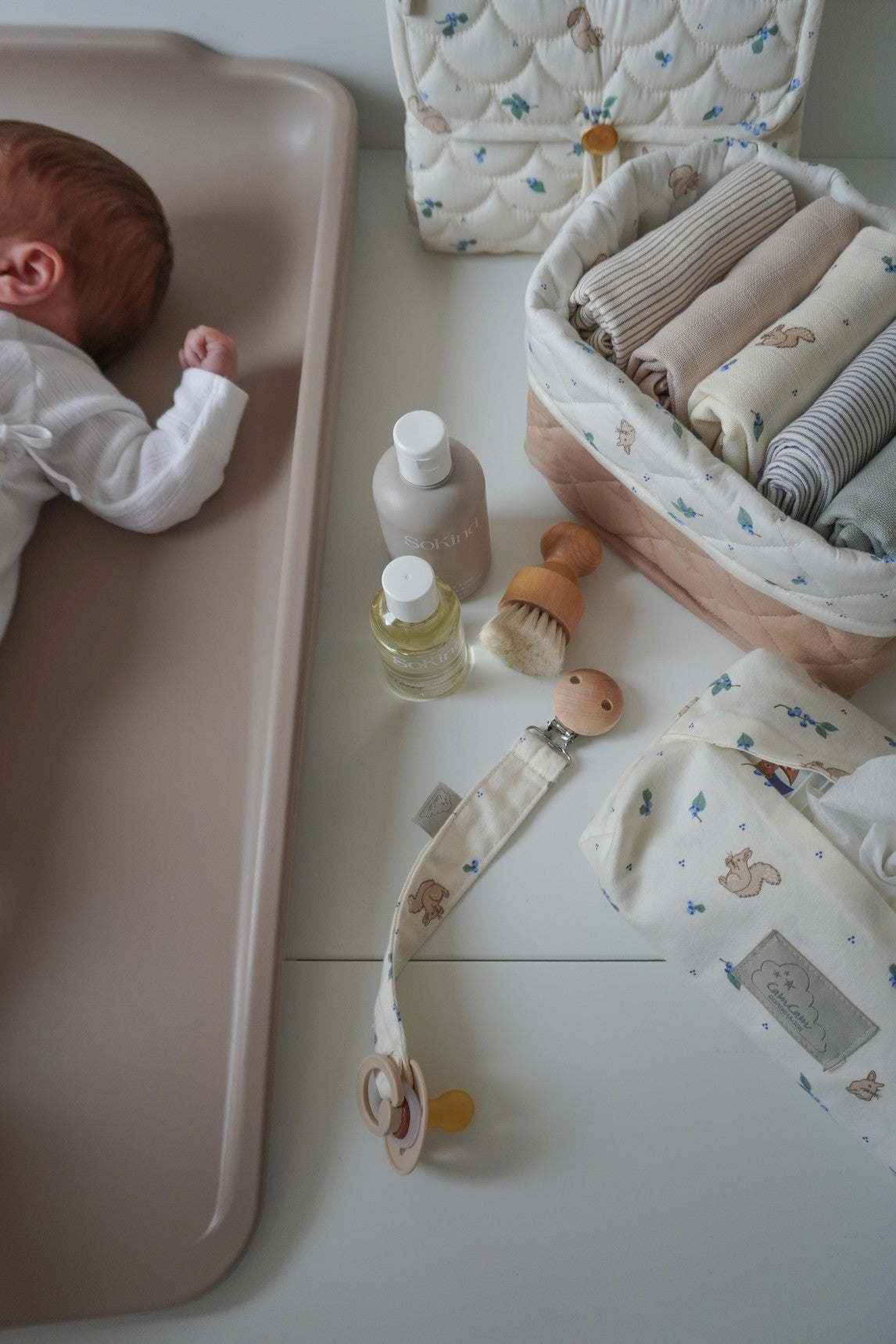 Quilted Storage Basket, Set of Two - OCS - Blueberries