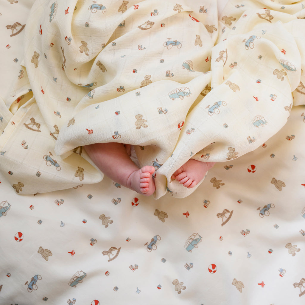 Sengetøj, Junior, 100x140cm - GOTS - Vintage Toys