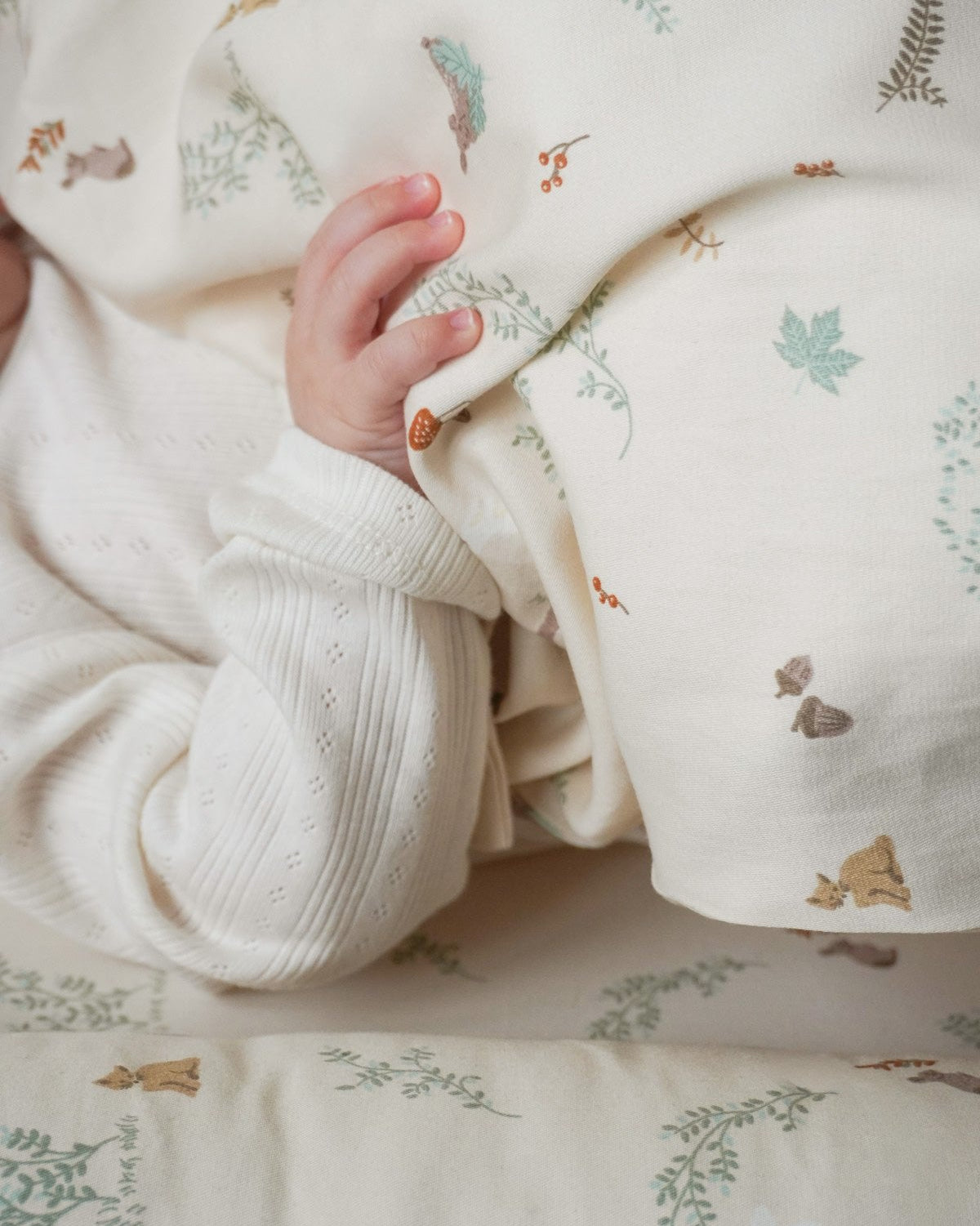 Sengetøj, Baby, 70x100cm - GOTS - Woodland