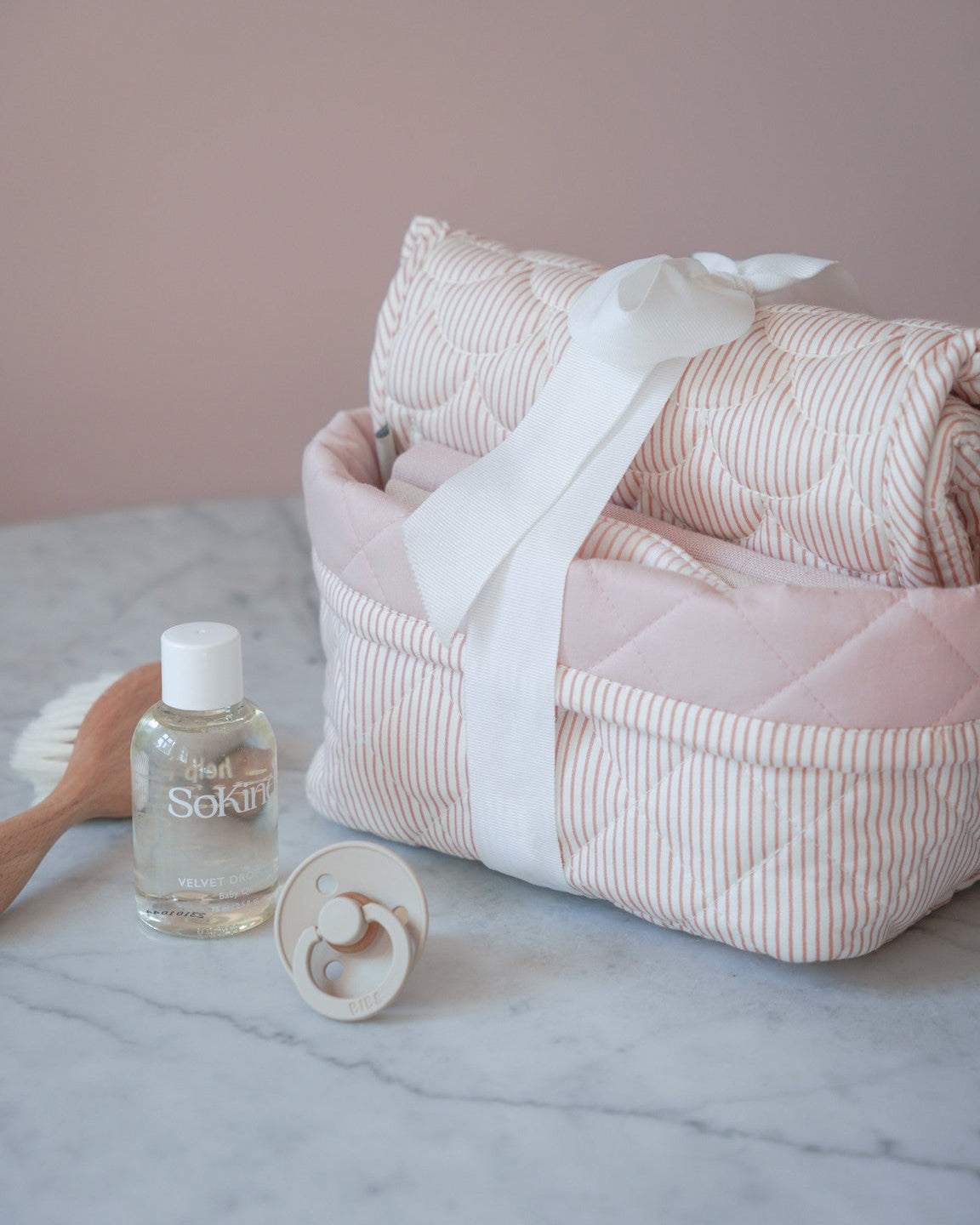 Babygavesæt, lille - Classic Stripes Rose