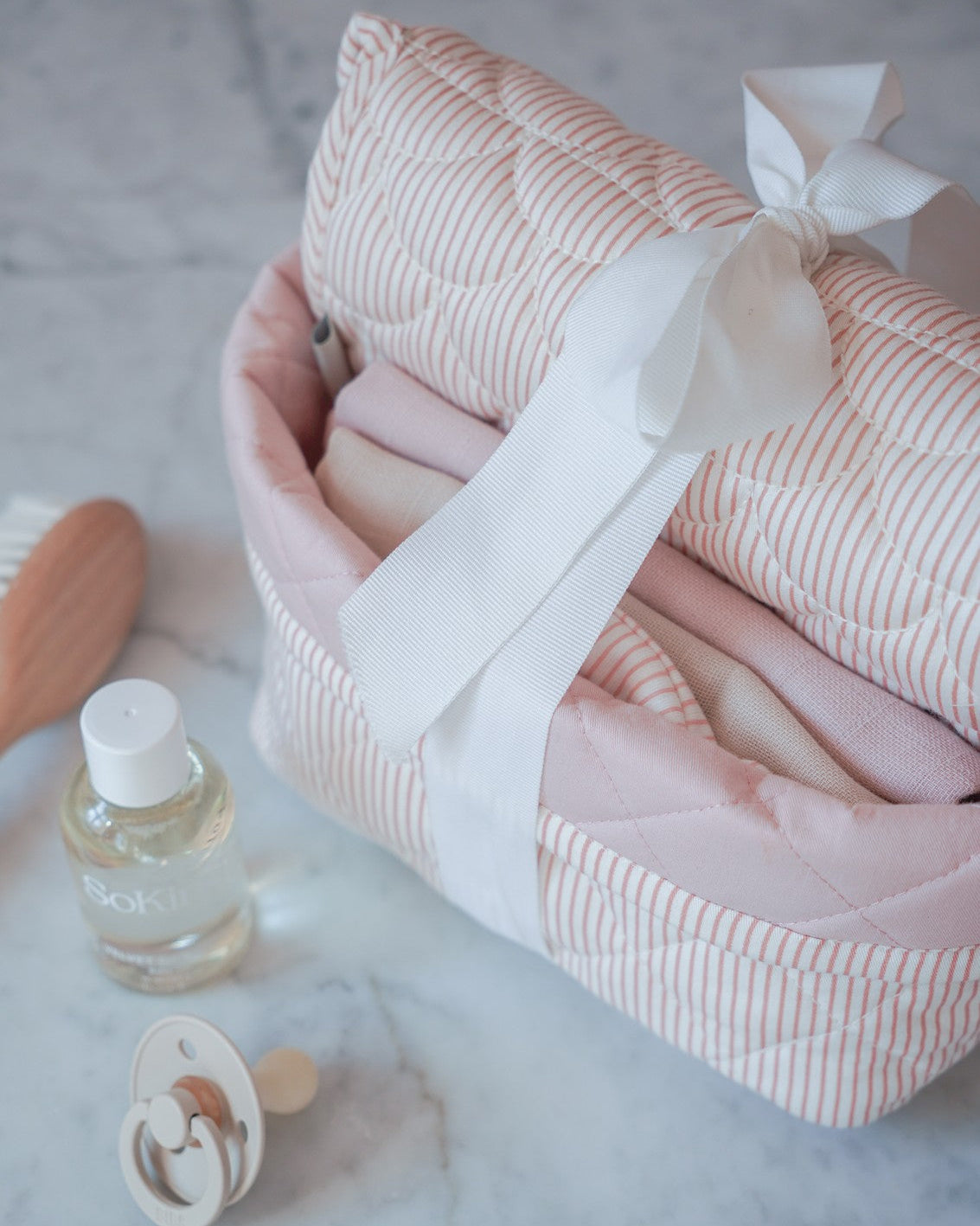 Babygavesæt, lille - Classic Stripes Rose