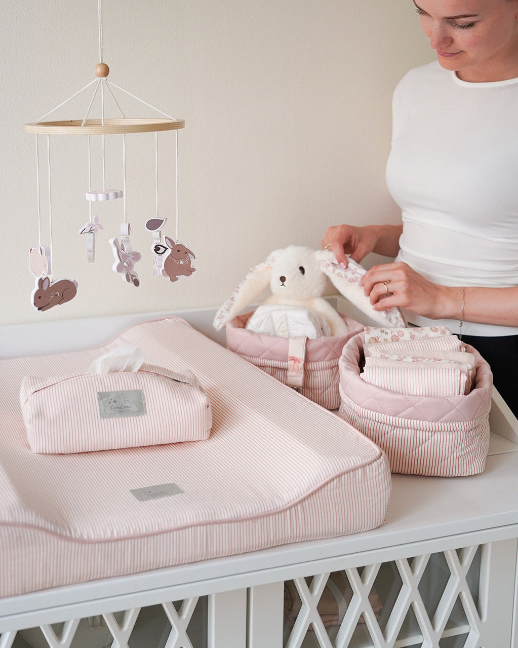 Puslepude - OCS - Classic Stripes Rose
